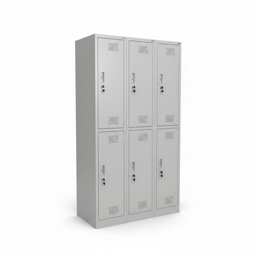 Metal Triplex Door Locker | 3-Door Steel Storage Cabinet | INFINI HOMES UAE