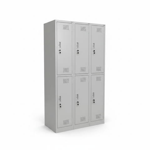 Metal Triplex Door Locker | 3-Door Steel Storage Cabinet | INFINI HOMES UAE