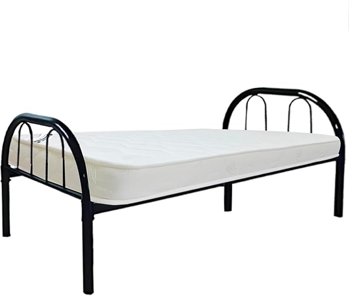 Premium Steel Single Bed Frame with Medicated Mattress - UAE Wide Delivery | INFINI HOMES