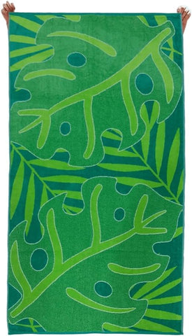 INFINI HOMES Premium Jacquard Beach Towel 86x162cm - Luxury Cotton Bath Towel UAE