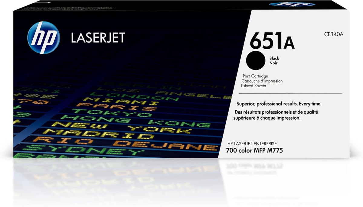 HP 651A Black Toner Cartridge CE340A - Original LaserJet Toner Dubai UAE