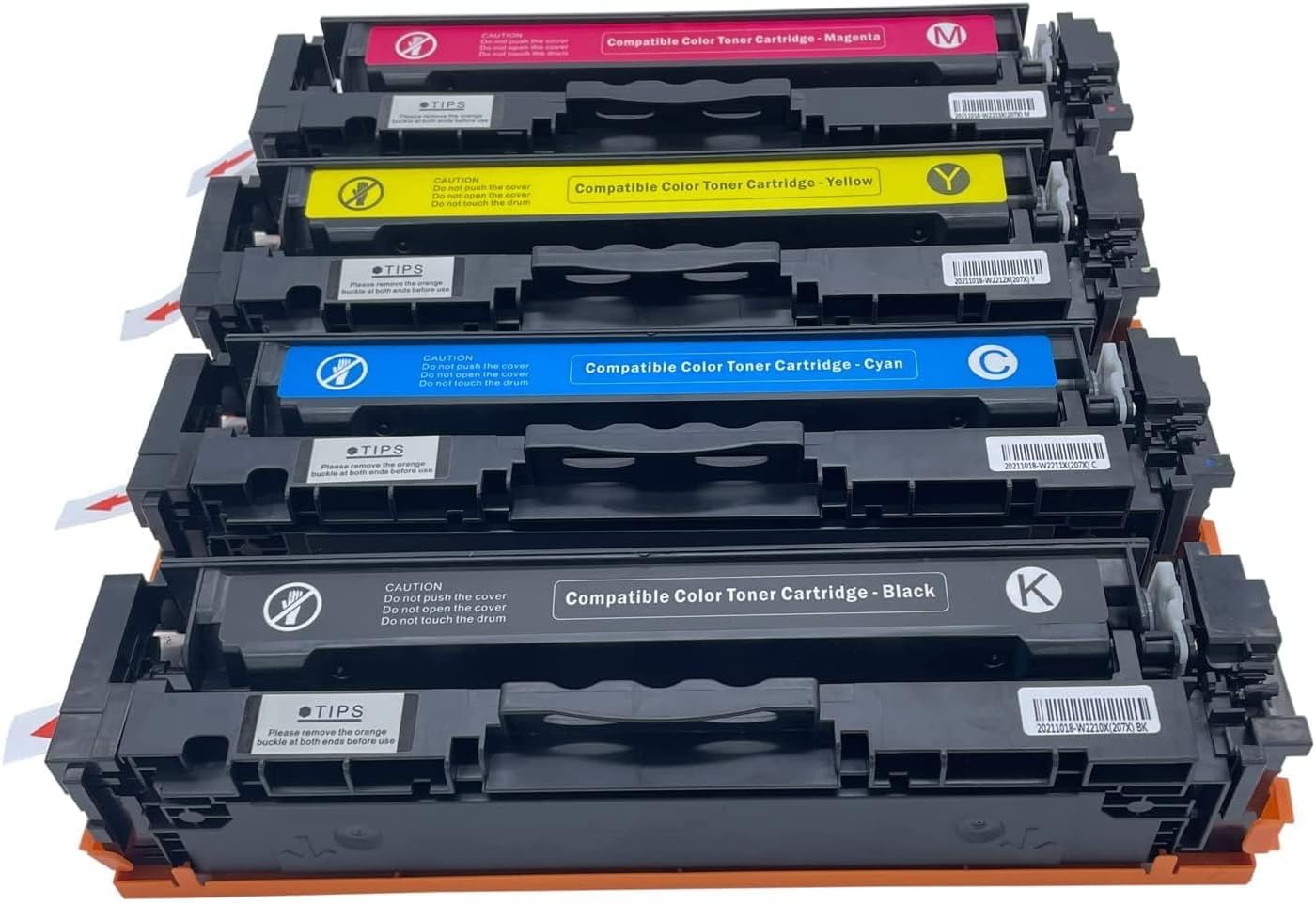 HP 207A Toner Cartridge Set - Compatible W2210A W2211A W2212A W2213A for HP LaserJet Pro M255dw M282dn M283fdw - UAE