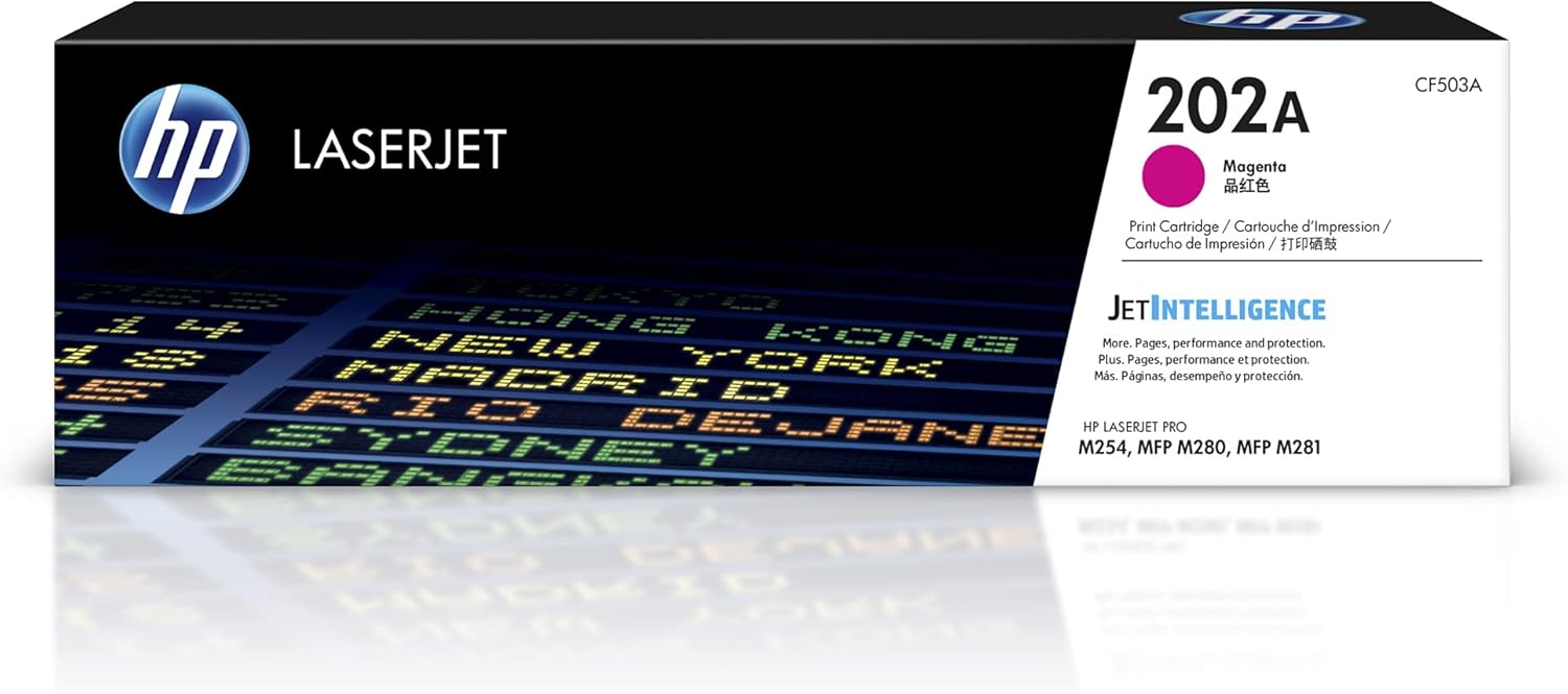HP 202A Magenta Toner Cartridge CF503A | Original HP Toner for LaserJet Pro M254 M281 | UAE