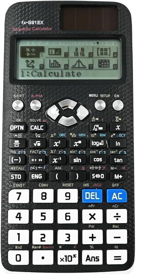 Casio FX-991EX Scientific Calculator - 552 Functions, Solar & Battery Powered for Students & Engineers UAE