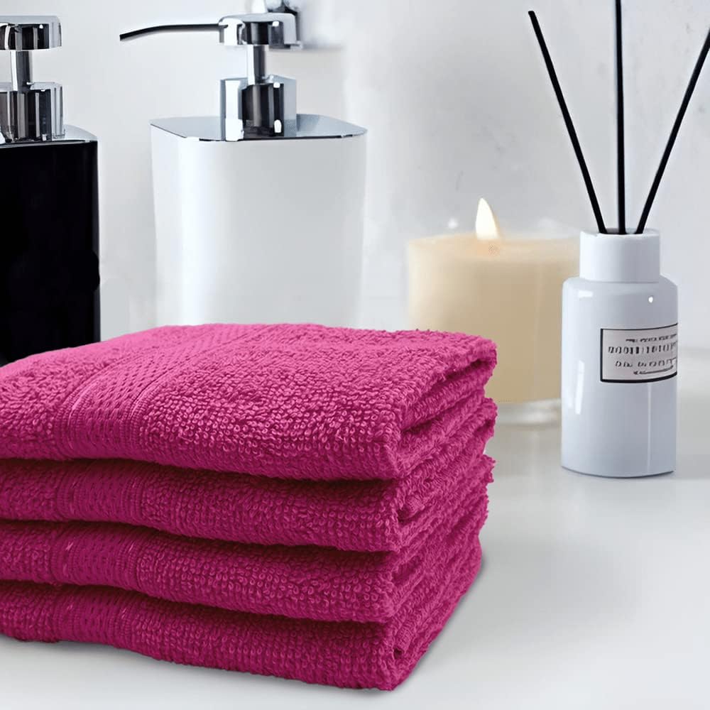 INFINI HOMES Daffodil Premium Face Towel Set - 30x30cm (6 Pack) - 600 GSM Cotton - UAE Wide Delivery