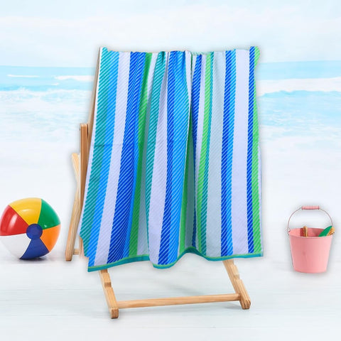 INFINI HOMES Premium Petunia Jacquard Beach Towel - 86x162cm UAE