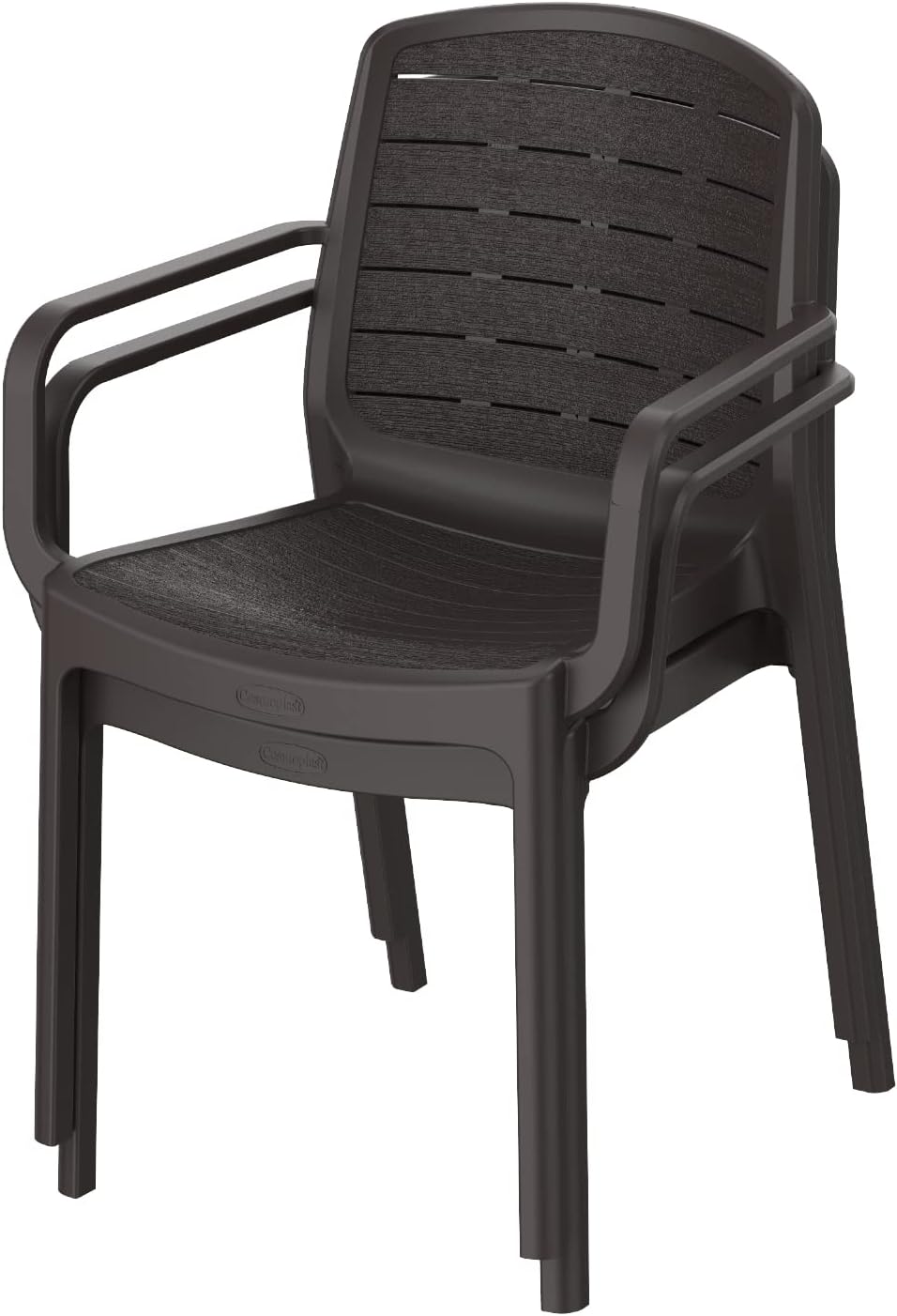 Premium Woodgrain Outdoor Chair Dark Brown - UAE Wide Delivery | Dubai Abu Dhabi Sharjah
