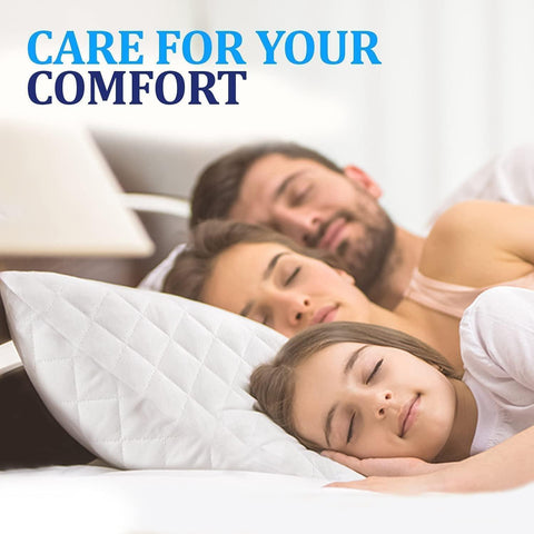 INFINI HOMES Pillow Protectors UAE - Microfiber Zipped Quilted
