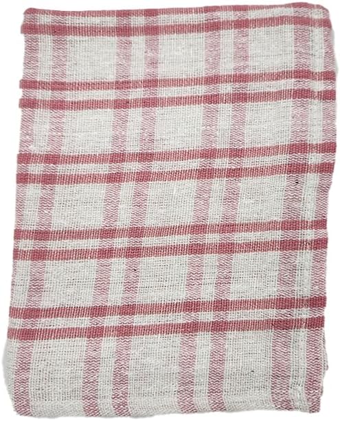 INFINI HOMES Orchard Pink Multi Checks Tea Towel Set - Premium Kitchen Linens UAE