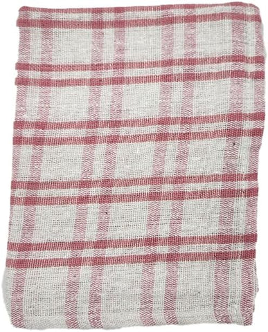 INFINI HOMES Orchard Pink Multi Checks Tea Towel Set - Premium Kitchen Linens UAE
