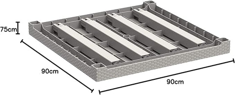 Cedarattan Dining Table Grey - Premium Outdoor Furniture UAE | Dubai Abu Dhabi Sharjah
