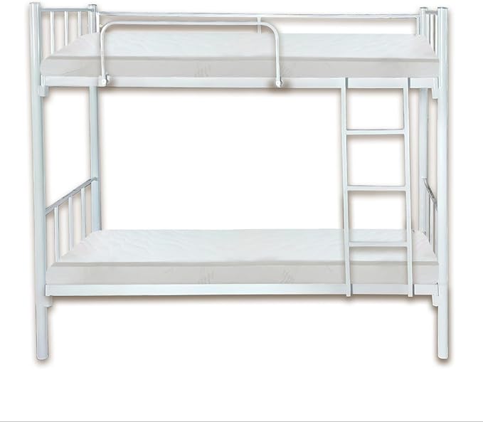 Premium Steel Bunk Bed Dubai UAE | Heavy Duty Double Metal Bunk Bed with Mattress & Ladder | INFINI HOMES