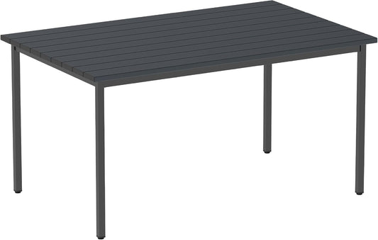 Premium 6-Seater Outdoor Dining Table UAE طاولة طعام خارجية فاخرة 6 مقاعد الإمارات | Weather-Resistant WPC Wood Furniture Dubai Abu Dhabi أثاث خشب WPC مقاوم للطقس دبي أبوظبي