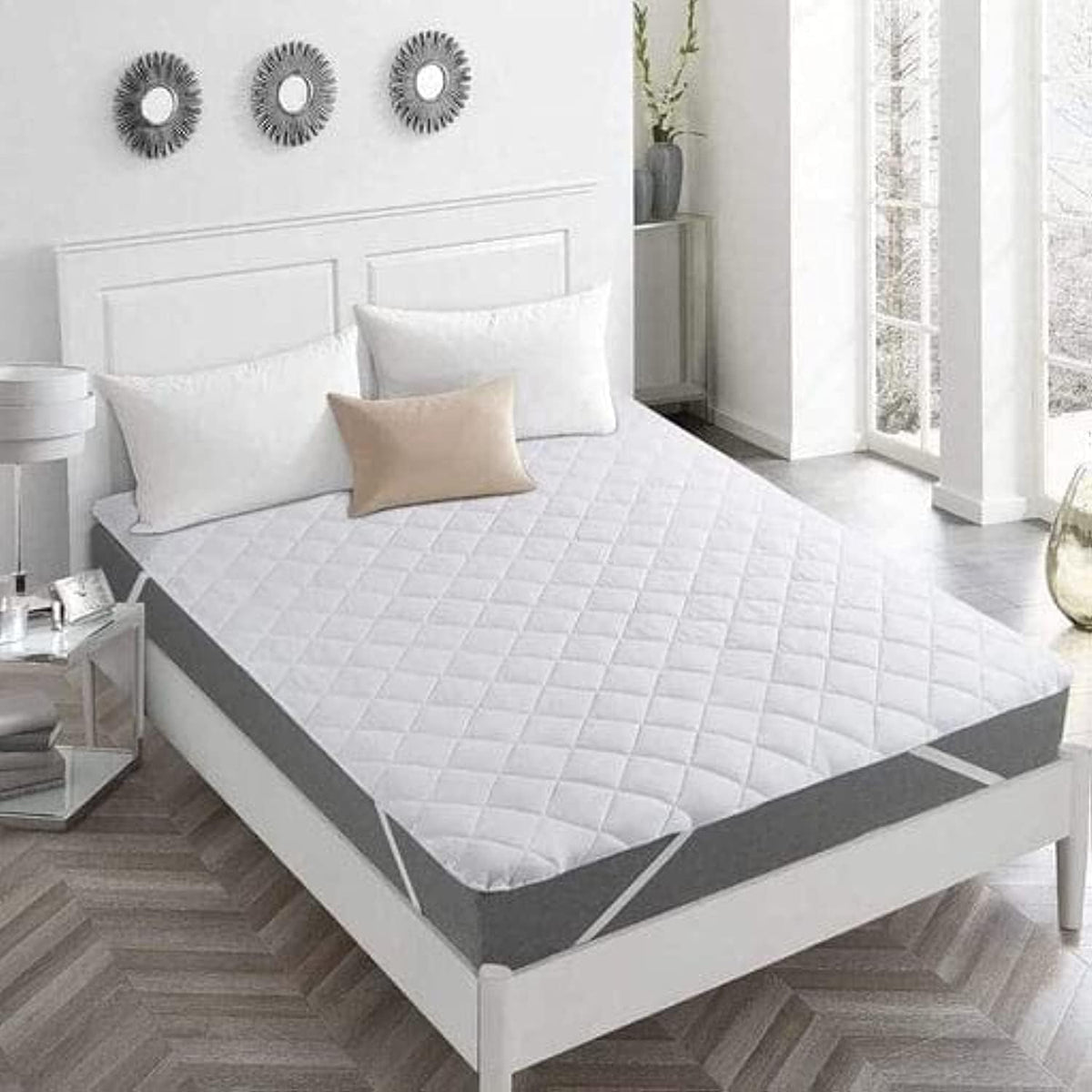 Premium Quilted Mattress Protector UAE | Dubai Abu Dhabi Sharjah - 100x200cm