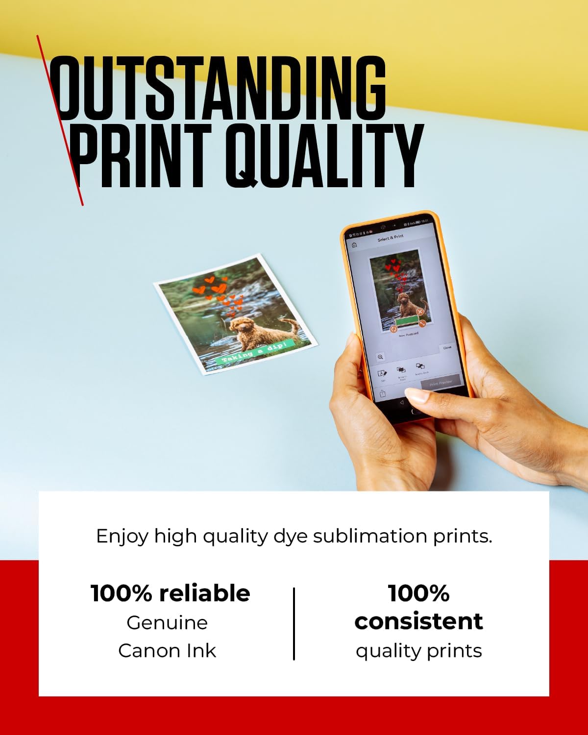 Canon RP-108 Color Ink Paper Set UAE | Compatible CP910 CP820 CP1200 CP1300 CP1500 | Dubai Abu Dhabi Delivery