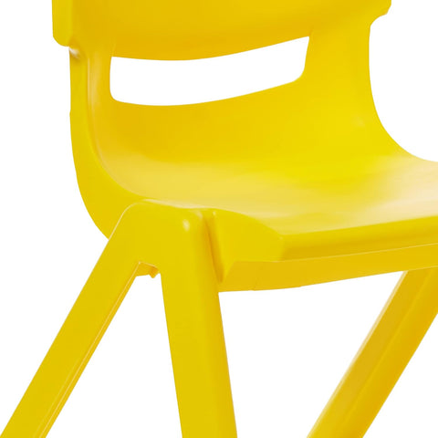 Premium Plastic Junior Deluxe Chair Yellow - Kids Furniture UAE | Dubai Abu Dhabi Sharjah