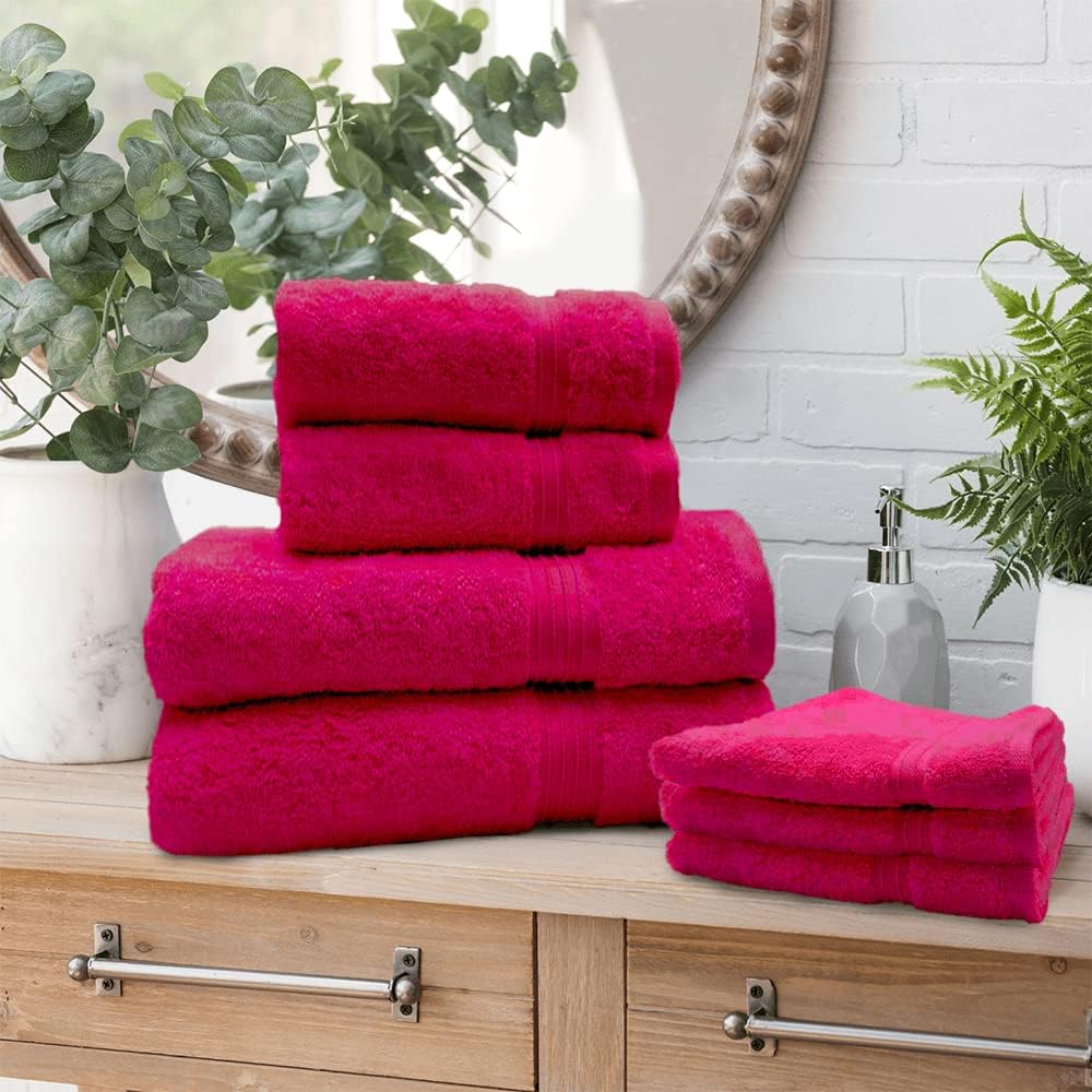 INFINI HOMES Luxury Cotton Towel Set - Premium Bath Linen Collection UAE