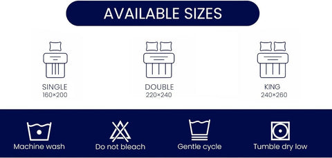 Easy-care microfiber duvet 