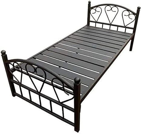 Metal Bed Frame Black Single Size UAE | INFINI HOMES Dubai Abu Dhabi Sharjah