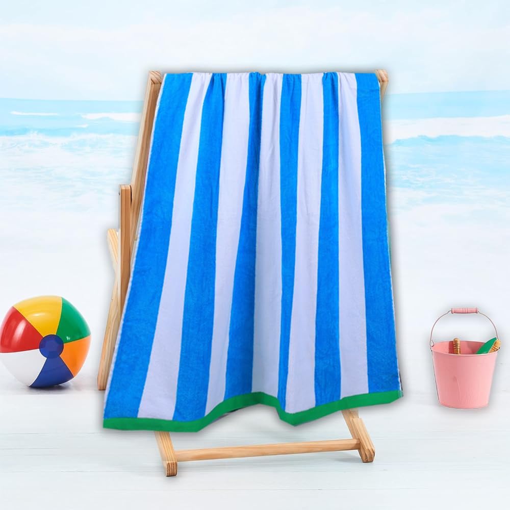 INFINI HOMES Premium Petunia Jacquard Beach Towel - 86x162cm UAE