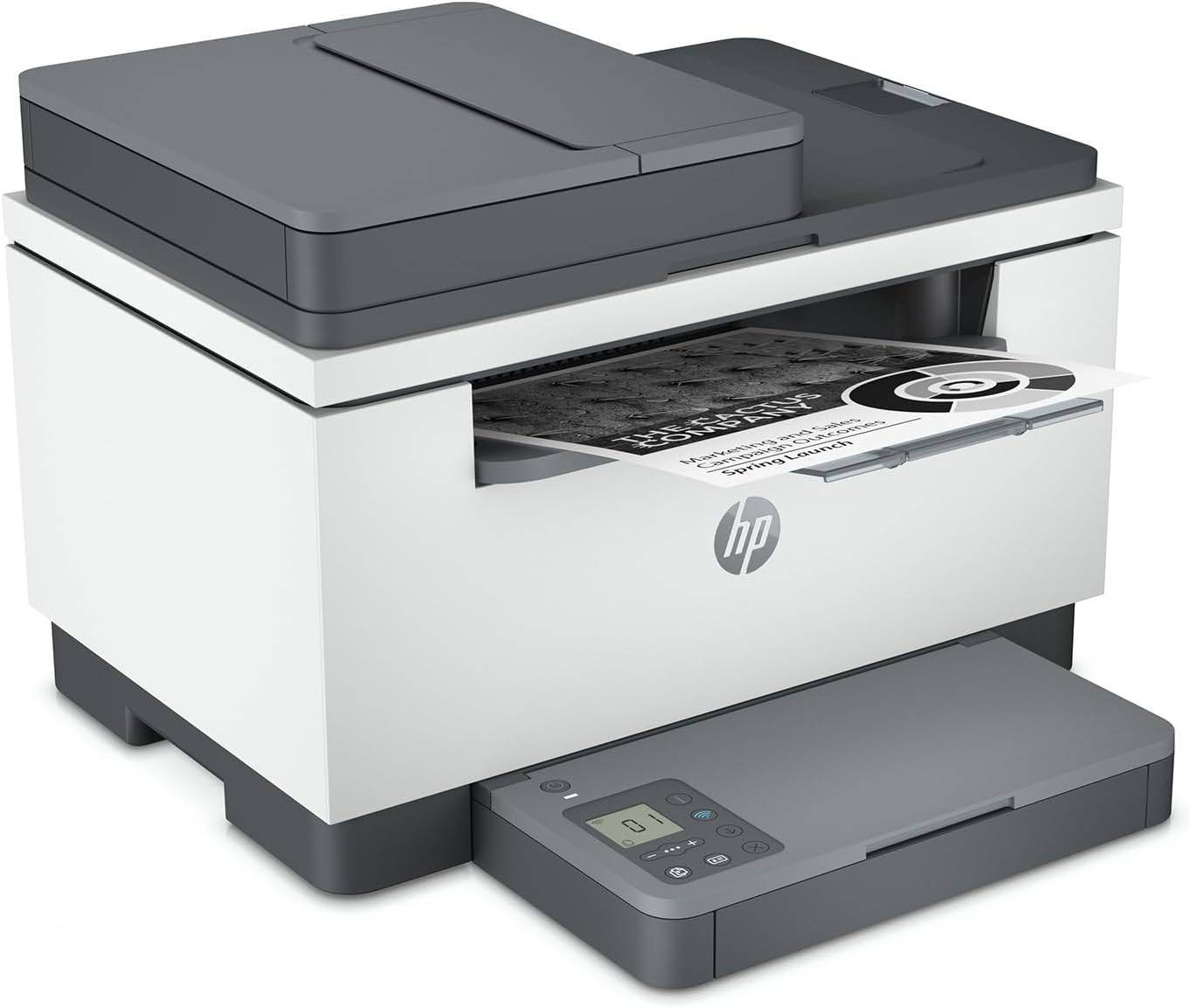 HP LaserJet MFP M236D all-in-one monochrome laser printer angled right view with ADF – buy in Dubai UAE