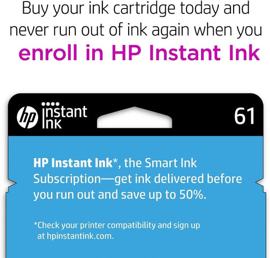 HP 61 Tri-Color Ink Cartridge Dubai UAE | Compatible with HP Deskjet, ENVY, Officejet Printers