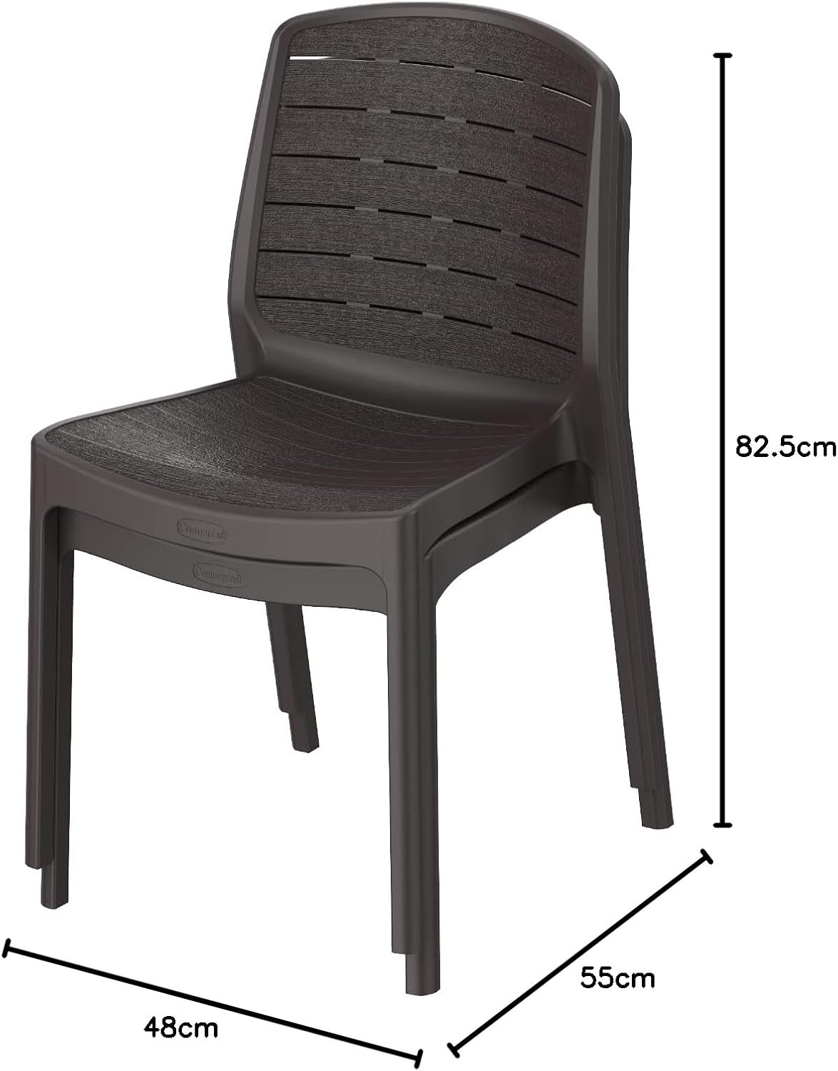 Premium Cedargrain Armless Chairs Set of 2 - UAE Wide Delivery | Dubai Abu Dhabi Sharjah