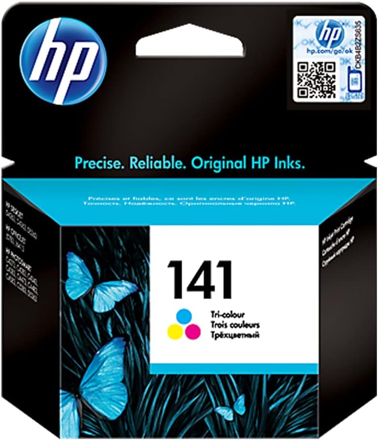 HP 141 Tri-Color Ink Cartridge - Original HP Printer Ink for Vivid Prints | UAE