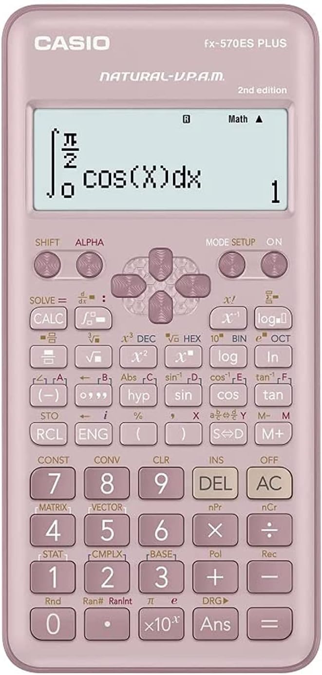 Casio FX-570ES PLUS Scientific Calculator Pink - 417 Functions | UAE Stock