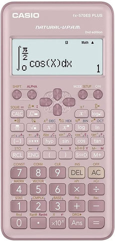 Casio FX-570ES PLUS Scientific Calculator Pink - 417 Functions | UAE Stock