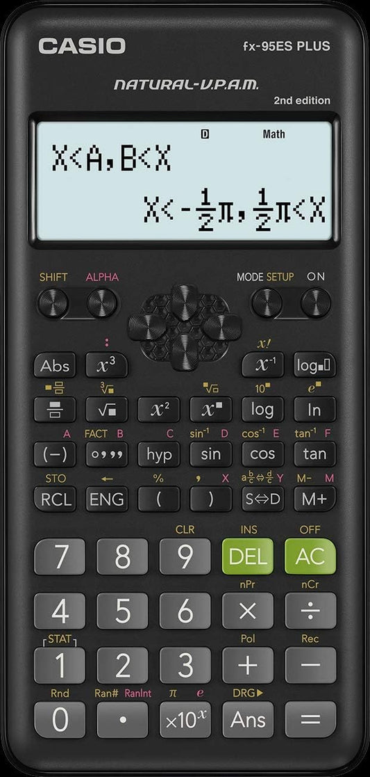 Casio FX-95ES Plus Scientific Calculator - 2nd Edition | UAE School & University Calculator