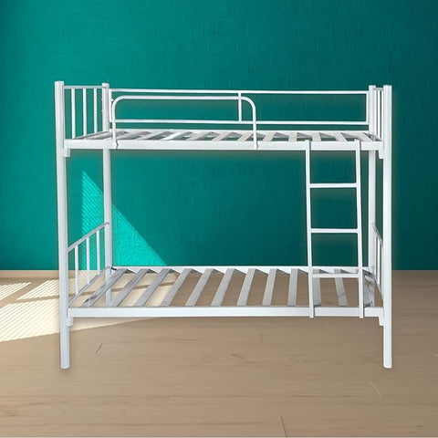 Premium Steel Metal Bunk Bed Dubai UAE | Double Grey Bunk Bed 190x90x175cm | Free Delivery Across UAE