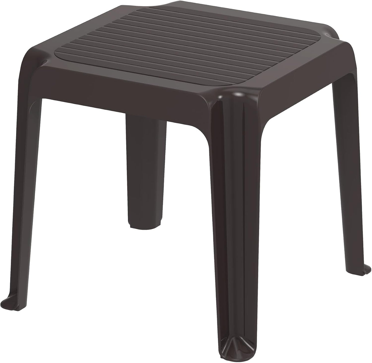 Premium Plastic Regina Low Square Table - UAE Wide Delivery | Dubai Abu Dhabi Sharjah Dark Brown