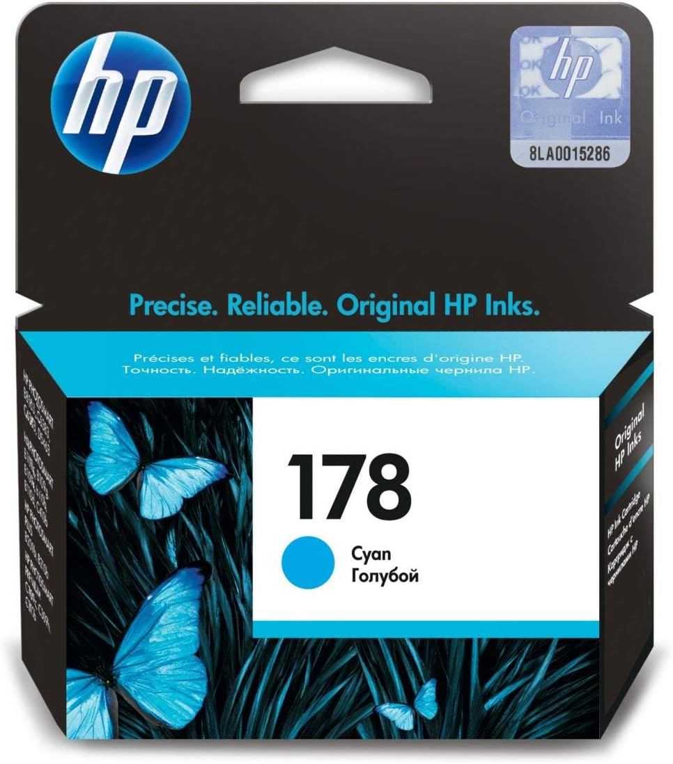 HP 178 Cyan Ink Cartridge - Original HP Vivera Ink for Photosmart Printers UAE
