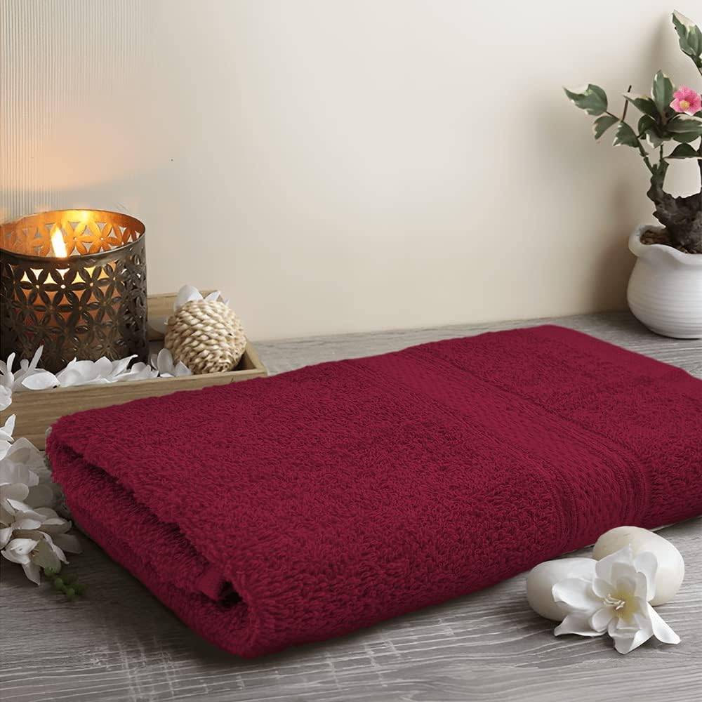 INFINI HOMES Daffodil Premium Hand Towel Set - 40x60cm (6 Pack) | 100% Cotton Hotel Quality Bath Linen UAE