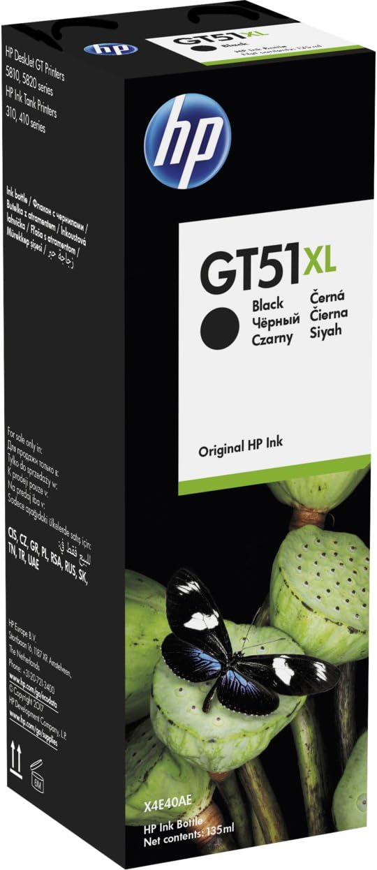 HP GT51 Original Ink Bottle Black - Compatible with HP Smart Tank Printers UAE