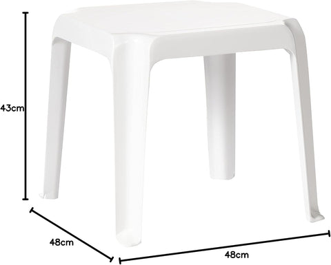 Premium Plastic Low Square Table UAE | Durable Outdoor Furniture Dubai Abu Dhabi