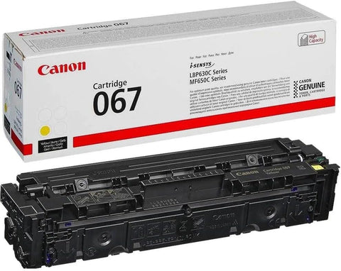 Canon 067 Yellow Toner Cartridge Dubai UAE | 1,250 Pages Yield | Genuine Canon Toner