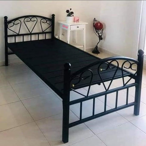 Metal Bed Frame Black Single Size UAE | INFINI HOMES Dubai Abu Dhabi Sharjah
