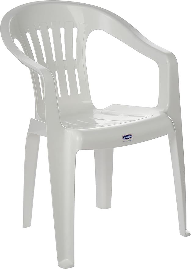 Princess Chair UAE - Premium Plastic Outdoor Chair Dubai Abu Dhabi Sharjah Pale Grey