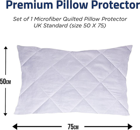 INFINI HOMES Pillow Protectors UAE - Microfiber Zipped Quilted