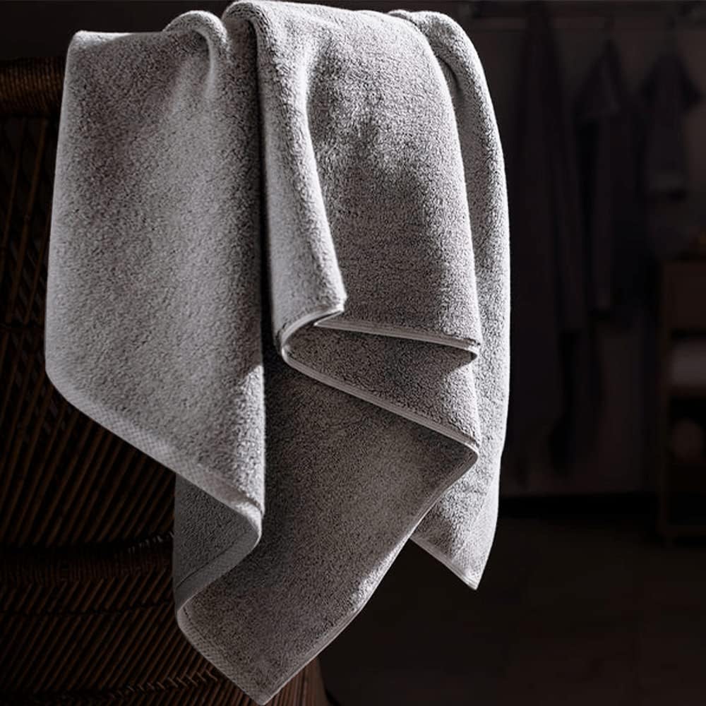 INFINI HOMES Grey Luxury Bath Sheet 90x180cm - Premium 600 GSM Cotton Towel UAE