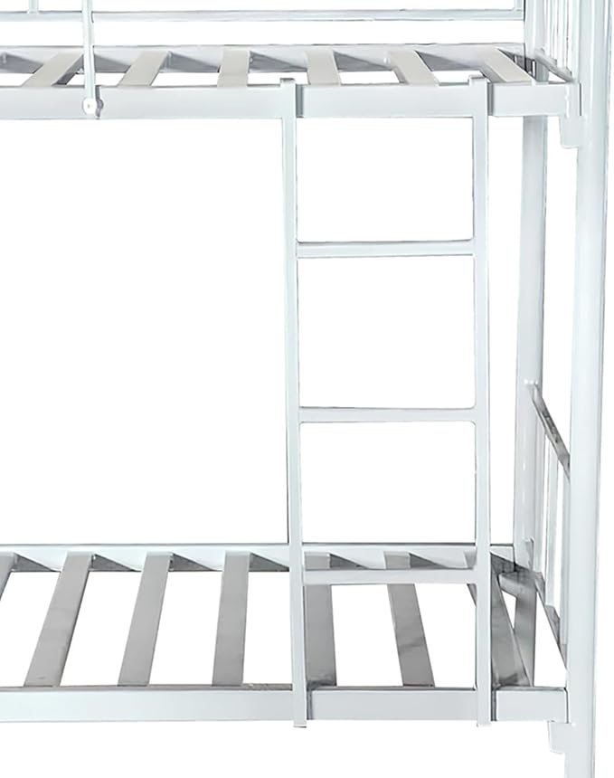 Premium Steel Metal Bunk Bed Dubai UAE | Double Grey Bunk Bed 190x90x175cm | Free Delivery Across UAE