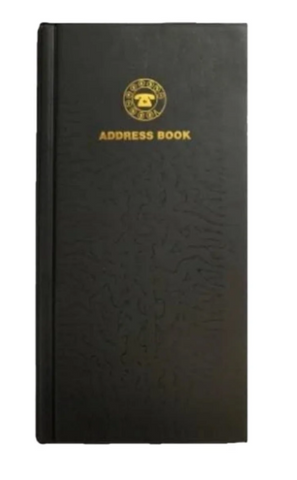 FIS Address Book 115x240mm Black - Premium Office Organizer UAE | Dubai Abu Dhabi Sharjah
