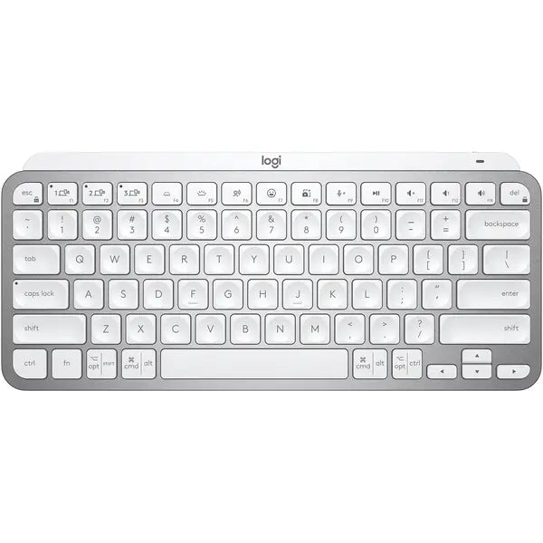 Logitech MX Keys Mini Wireless Keyboard - Premium Compact Keyboard UAE | Dubai, Abu Dhabi Delivery Pale Grey