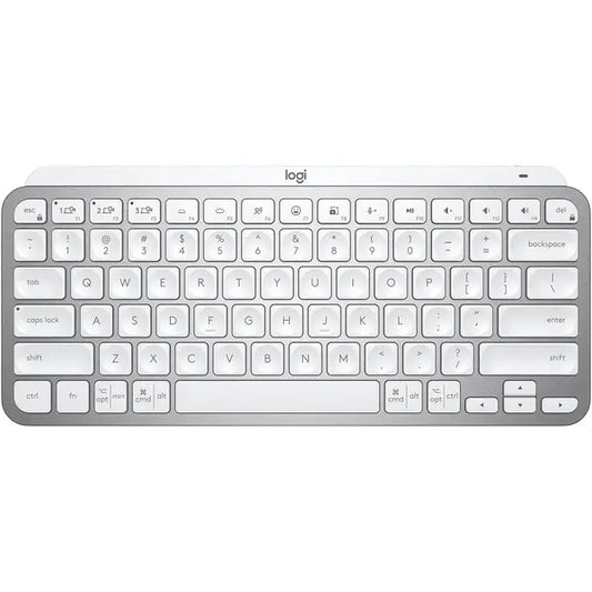 Logitech MX Keys Mini Wireless Keyboard - Premium Compact Keyboard UAE | Dubai, Abu Dhabi Delivery Pale Grey