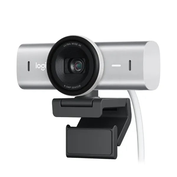 Logitech MX Brio 4K Webcam UAE | Ultra HD Clarity AI-Powered Precision – Dubai, Abu Dhabi, Sharjah, Ajman, RAK, UAQ, Fujairah Pale Grey