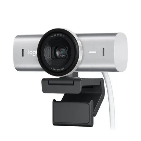 Logitech MX Brio 4K Webcam UAE | Ultra HD Clarity AI-Powered Precision – Dubai, Abu Dhabi, Sharjah, Ajman, RAK, UAQ, Fujairah Pale Grey