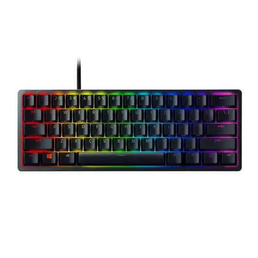 Razer Huntsman Mini 60% Optical Gaming Keyboard Mercury White - UAE Stock | Dubai, Abu Dhabi, Sharjah & All Emirates Delivery Black