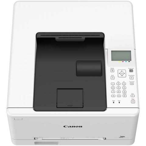 Canon i-SENSYS LBP647Cdw top view showing control panel and keypad – colour laser printer for UAE offices
